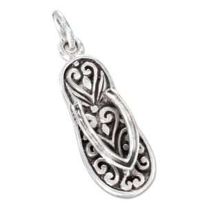   to flop Charm with Fancy Swirled Sole (approximately 1 INCH): Jewelry