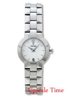 Concord La Scala Ladies Watch SS Silver Dial 0309661 New Retail $1790 