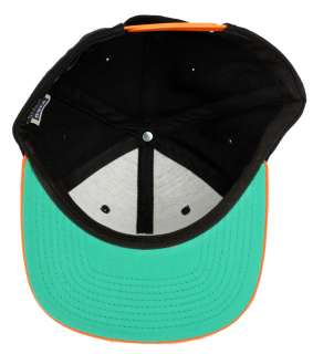 Obey Clothing Original Snapback Hat   Black/Orange    