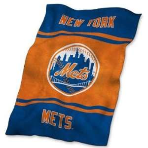  New York Mets MLB Ultrasoft Blanket: Sports & Outdoors