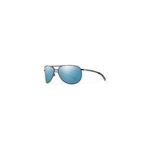 Smith Optics Serpico Slim Sunglasses   Black/Polarized Blue Mirror 