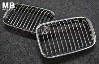 BMW E36 Front Center Grille 92 96 Kidney Style Chrome  