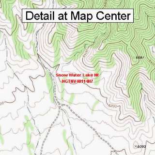 USGS Topographic Quadrangle Map   Snow Water Lake NE 