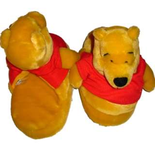 Girls Soft Plush Winnie the Pooh House Slippers bear  
