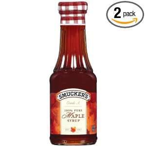 Smuckers Pure Maple Syrup, 16.4 Ounce Glass (Pack of 2)  