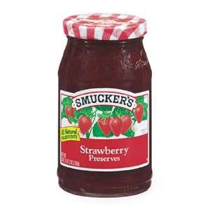 Smuckers Strawberry Preserves 12 oz (Pack of 12)  Grocery 