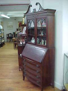 Vintage Winthrop Mahogany Slant Secretary Desk  