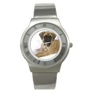  bullmastiff Puppy Dog 4 Stainless Steel Watch GG0679 