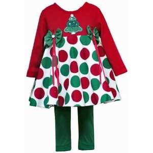  Christmas Tree Circle Dress & Leggins ~ 6M (H631819): Baby
