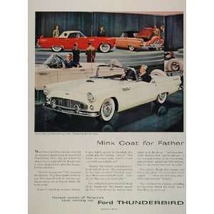   Ad White Thunderbird Convertible Classic Car Auto   Original Print Ad