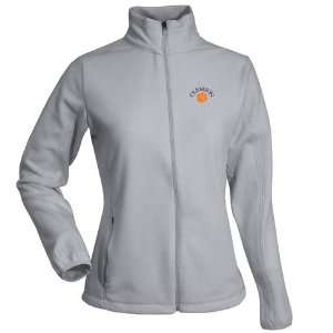  Clemson Womens Sleet Full Zip Fleece (Grey): Sports 