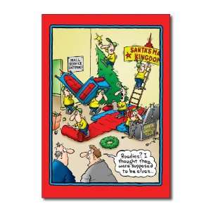  Roadies Funny Merry Christmas Greeting Card Office 