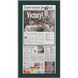   SJ   Victory   2012 Rose Bowl   Wood Mounted Newspaper Print Sports
