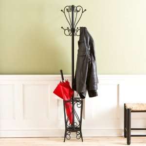  Scrolled Coat Rack and Umbrella Stand