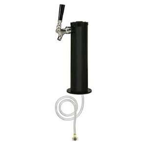   : Black ABS Plastic 1 Faucet Beer Tower   3 Column: Kitchen & Dining