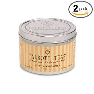 Talbott Teas Egyptian Chamomile 1.25 Ounce Tins (Pack of 2):  