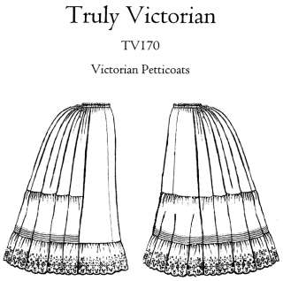 Truly Victorian Ladies 1870 1897 Petticoat Pattern  