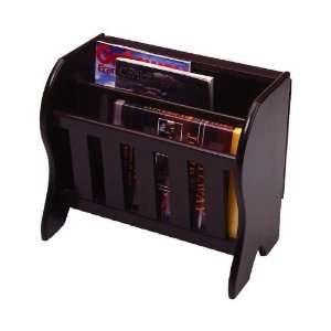  Magazine Rack With Side Flip Top By Winsome Wood 