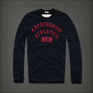 NWT Abercrombie & Fitch Men Muscle Cobble Hill Long Sleeve T Shirt New 