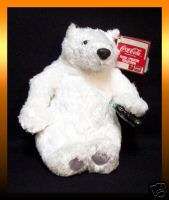 Coca Cola COKE Brand 8 Plush POLAR BEAR *NEW with Tag  