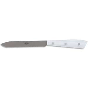  Compendio tomato knife, Grey Blade, Ice Lucite handle 