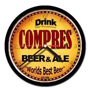  COMPRES beer and ale cerveza wall clock 