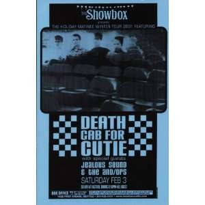 Death Cab For Cutie Showbox Seattle Concert Poster 2001 