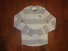 NEW w/Tag  Gray Stripped ABERCROMBIE & FITCH Long Sleev