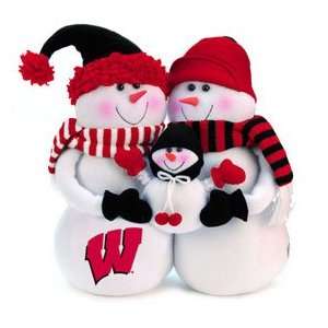 Wisconsin Badgers Table Top Snow Family Show Off Your Holiday And Team 