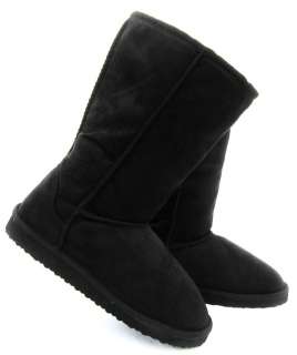   Women Boots MidCalf,Sheepskin FurLining Snow Winter Boots BlackSize5.5