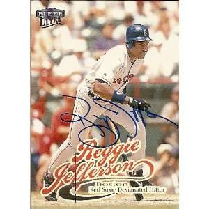   Jefferson Signed Boston Red Sox 1999 Ultra Card 