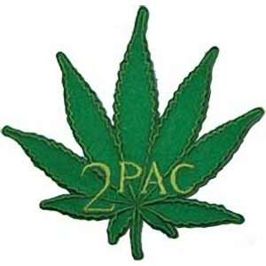  TUPAC LEAF EMBROIDERED PATCH
