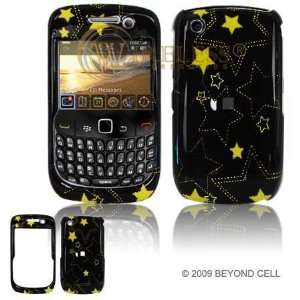  BlackBerry Gemini 8520 Cell Phone Yellow Shimmering Stars 