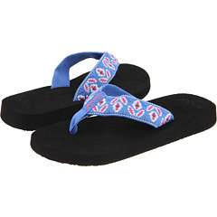   Flip Flop Sandal Lily Black Blue Strap Comfortable Womens 7 NEW  