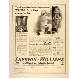  1916 Ad Sherwin Williams Paint Varnish Marnot Scarnot 