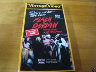 FLASH GORDON CONQUERS THE UNIVERSE VOLUME 2 VINTAGE VHS  