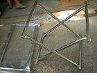 TWO (2) MORTAR BOARD STANDS SCAFFOLD 34 X 22 WITH ADJUSTABLE CHAIN