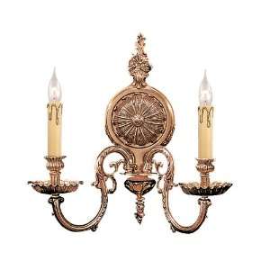 Crystorama Lighting Group 2602 OB Olde Brass Novella Two Light Ornate 