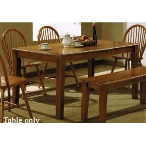  Dining Table Cottage Style in Oak Finish