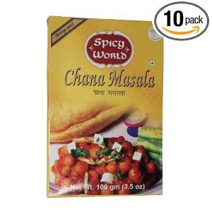Spicy World Chana Masala, 3.5 Ounce Boxes (Pack of 10)  