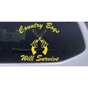 Country Boys Will Survive Country Car Window Wall Laptop Decal Sticker 