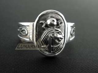 Egyptian Silver lion Goddess Sekhmet Ring 8  