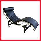 Le Corbusier Classic Chaise Lounge Chair in Black