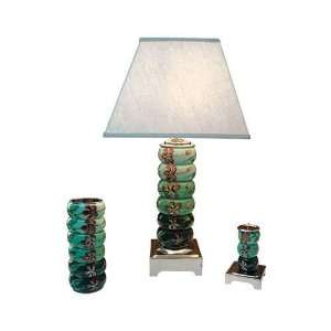 Global Pickings Decorative Bangle Lamps Green Melody Lamp Set in Green 
