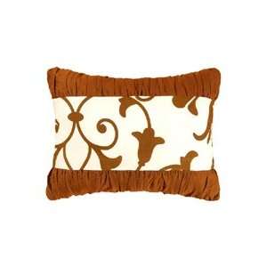  Seraphina Brown Traditional Banded Throw Pillow
