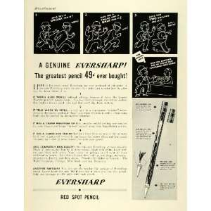  1937 Ad Eversharp Pencil Writing Utensil Eraser Pricing Lead 