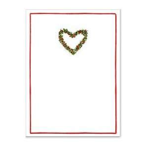  Holly Heart Christmas Card