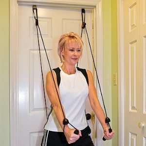Pilates Door Pulley Exerciser Resistance System with Non Damaging 