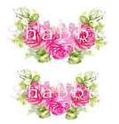 SCRUMPTIOUS ROSES! Chic PINK ROSE Swags Shabby Decals~