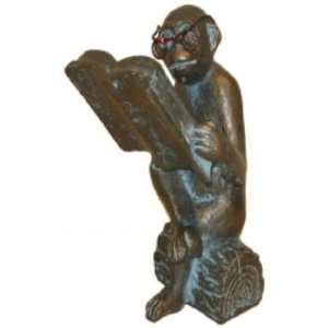  Reading Monkey Figurine